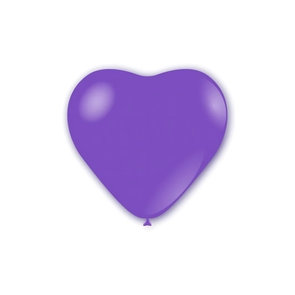 Palloncini cuore classic line pastello 17" (43cm) lavanda 49, 50pz.