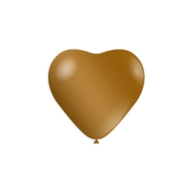 Palloncini cuore classic line metallizzati 11" (25cm) oro 66, 100pz.