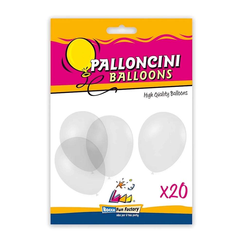 Palloncini classic line cristallo 10" (26cm) trasparente 57, 20pz.