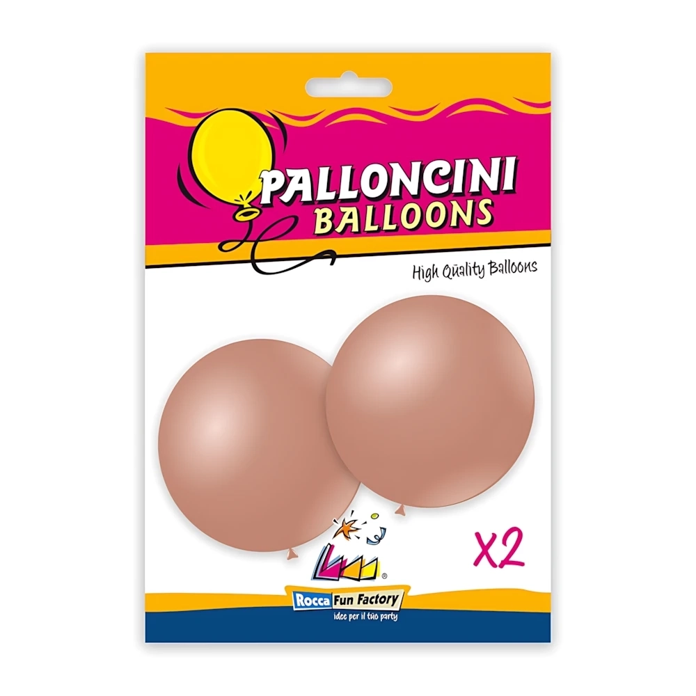 Palloncini classic line metallizzati 33" (86cm) rosa gold 81, 2pz.