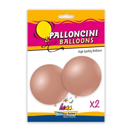 Palloncini classic line metallizzati 33" (86cm) rosa gold 81, 2pz.