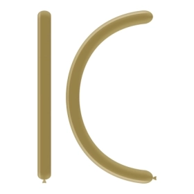 Palloncini modellabili classic line Cromati D4 260 oro 88, 100pz.