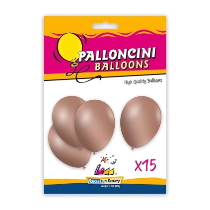 Palloncini classic line metallizzati 12" (30cm) rosa gold 81, 15pz.