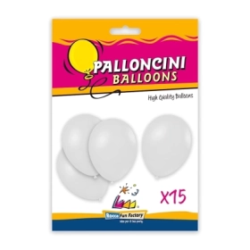 Palloncini classic line pastello 12" (30cm) trasparente 57, 15pz.