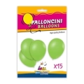 Palloncini classic line pastello 12" (30cm) verde 18, 15pz.