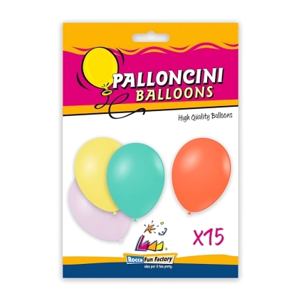 Palloncini classic line pastello 12" (30cm) assortiti, 15pz.