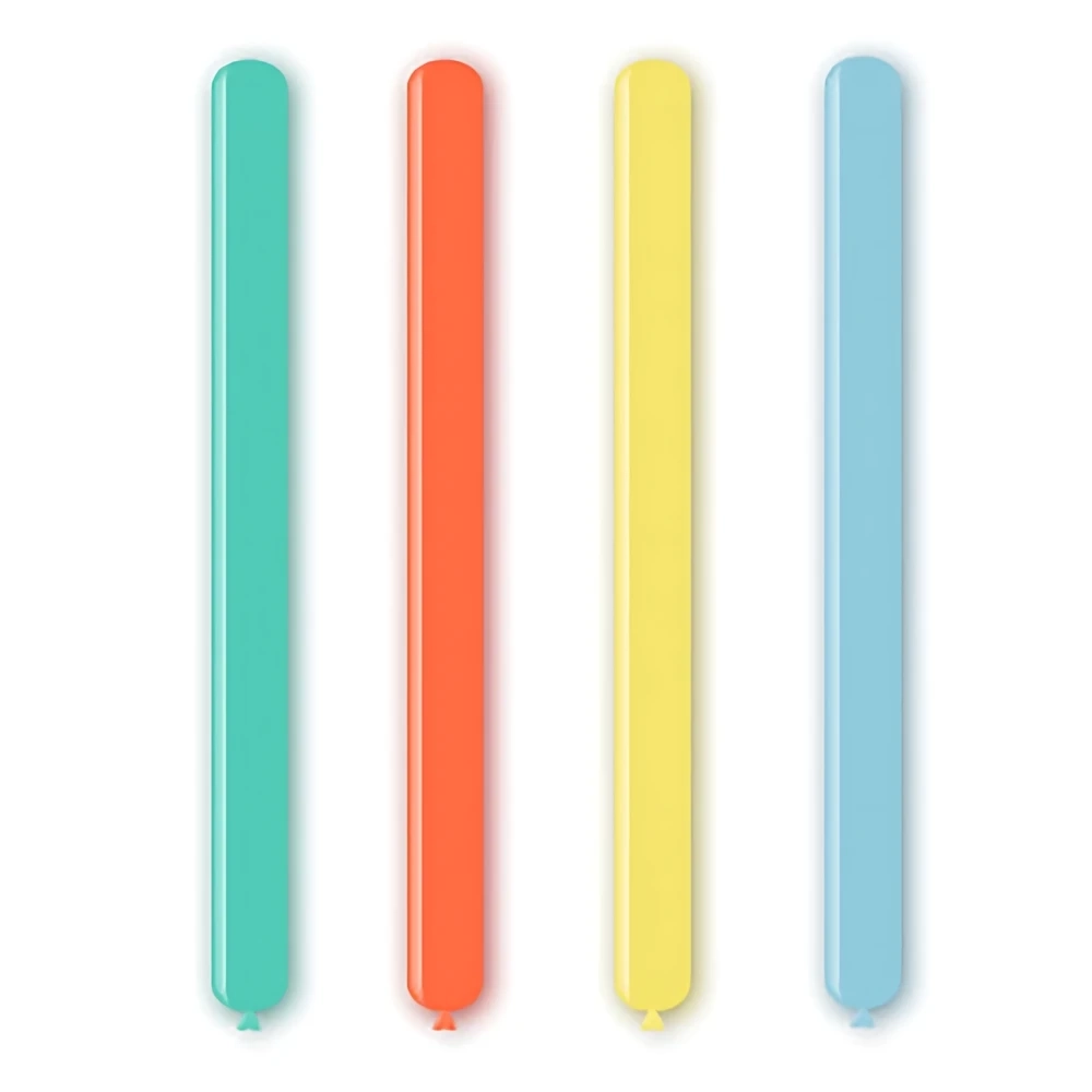 Palloncini modellabili D4 260 classic line macarons colori assortiti, 100pz.