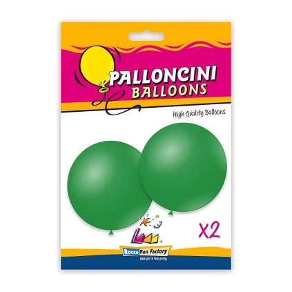 Palloncini classic line pastello 33" (86cm) verde bottiglia 13, 2pz.