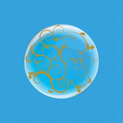Palloncino Deco B-Loon Filigrana Stampa Oro  24" (60cm), 1pz.