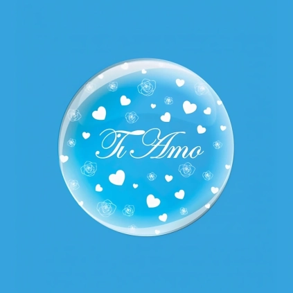 Palloncino Deco B-Loon Ti Amo  Stampa Bianca  24" (60cm), 1pz.