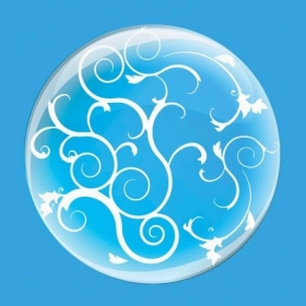 Palloncino Deco B-Loon 36" Filigrana Stampa Bianca  36" (91cm), 1pz.