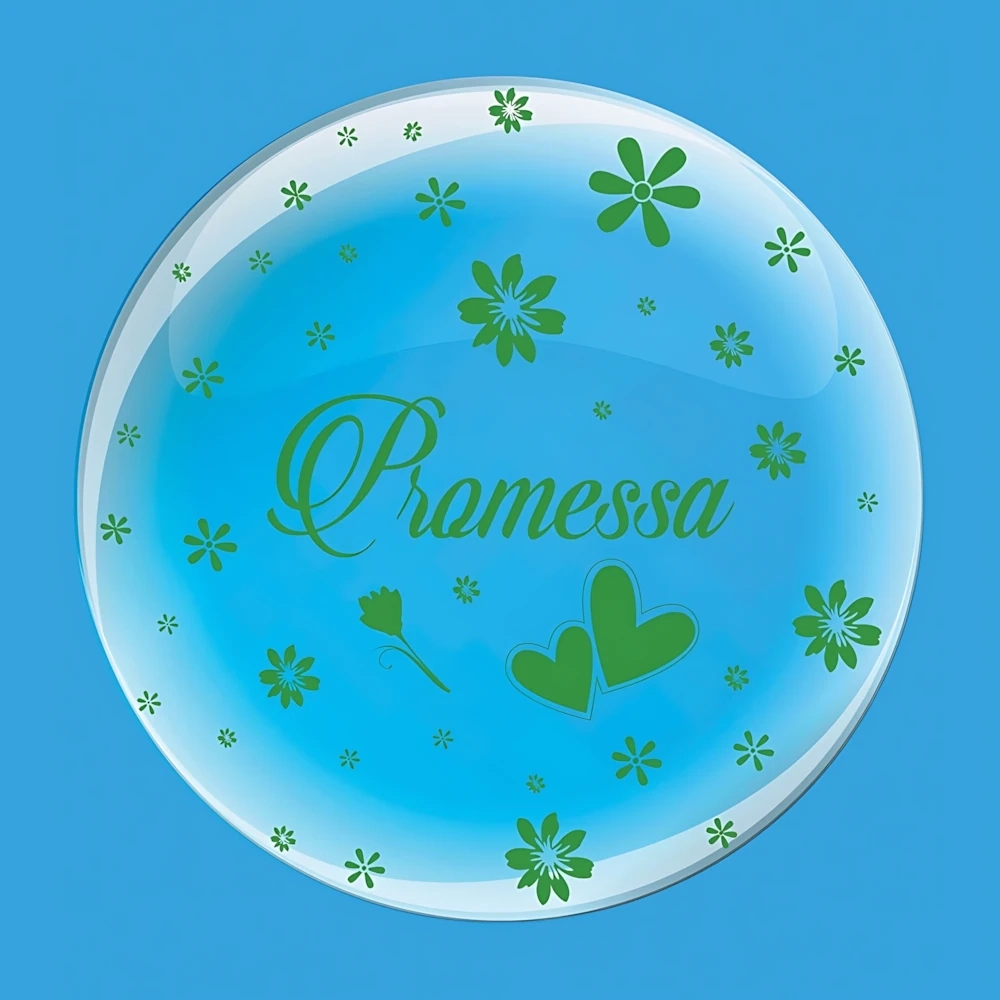 Palloncino Deco B-Loon 36" Promessa  Stampa Verde  36" (91cm), 1pz.
