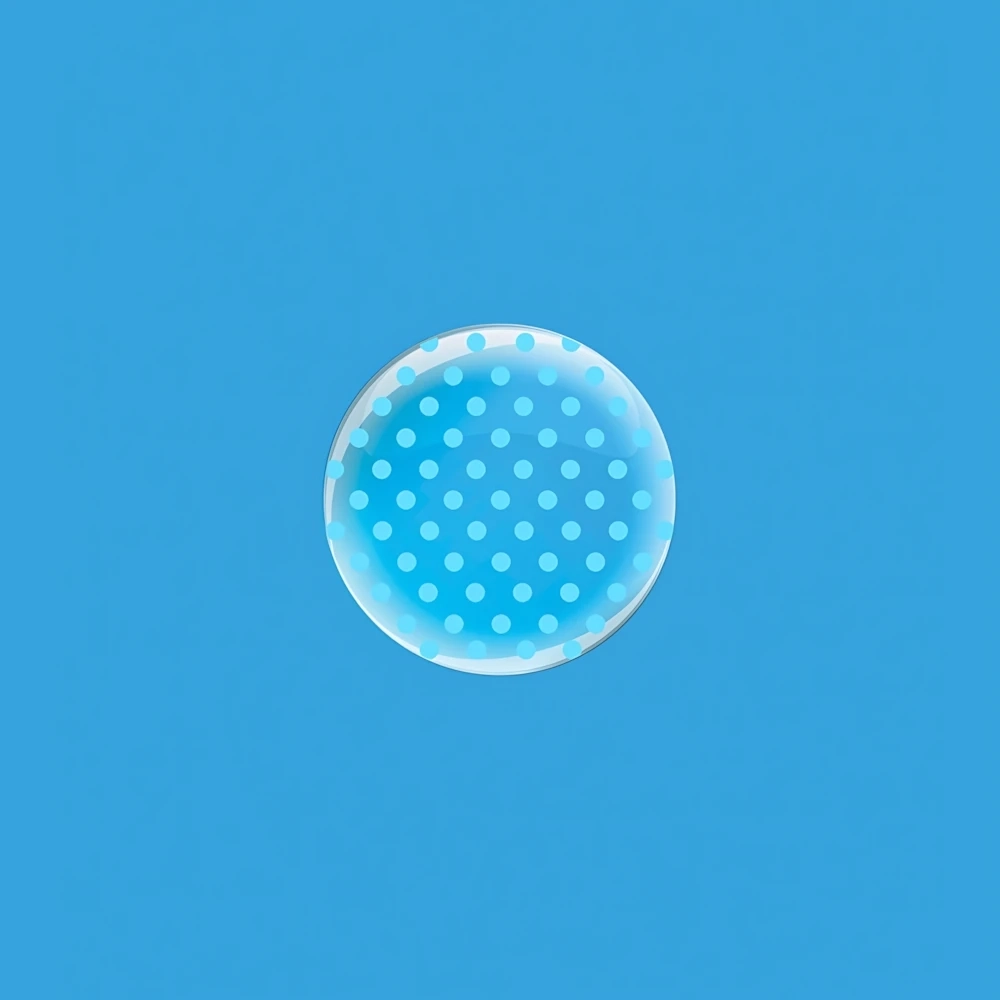 Palloncini Deco B-Loon 10" Pois  Stampa Celeste  10" (25cm), 5pz.