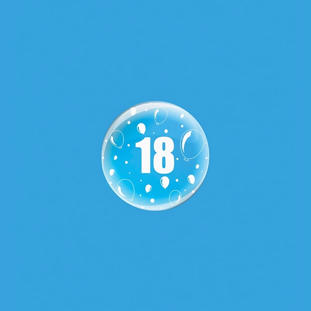 Palloncini Deco B-Loon 10" 18  Stampa Bianca  10" (25cm), 5pz.