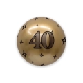 Palloncino Deco Chrome B-Loon Oro Stampa 40 nero  24" (60cm), 1pz.