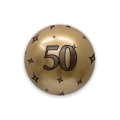 Palloncino Deco Chrome B-Loon Oro Stampa 50 nero  24" (60cm), 1pz.