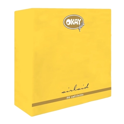 Tovaglioli Giallo Sole in TNT 40x40cm, 50pz.