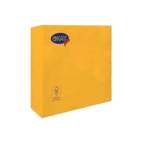 Tovaglioli Giallo Sole 33x33cm 2 veli, 50pz.