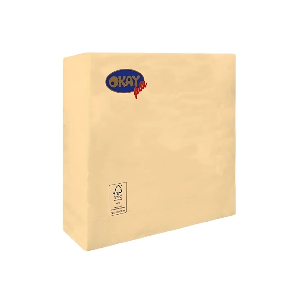 Tovaglioli Champagne 33x33cm 2 veli, 50pz.