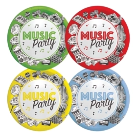 Piatti Mix Music Party 18cm, 8pz.