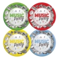 Piatti Mix Music Party 18cm, 8pz.