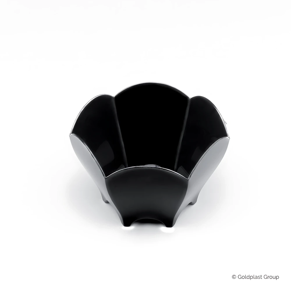 Bicchierini coppette Tulipano Nere 70cc, 25pz.