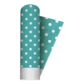 Tovaglia Acquamarina Pois a rotolo 5x1,20m, 1pz.