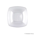 Piatti Trasparenti fondi di forma quadrata 18cm, 25pz.