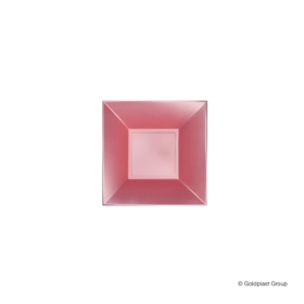 Piatti Pesca Fondo Nice perlè di forma quadrata 18cm, 6pz.