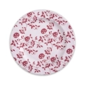 Piatti Rossi fondi in cartoncino compostabile, bordo pieghettato e stampa Natura 25,5cm, 8pz.