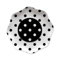 Piatti Pois Neri 23cm, 10pz.