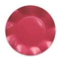 Piatti Rossi grandi in cartoncino compostabile, modello petalo 27cm , 8pz.