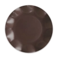 Piatti Marroni grandi in cartoncino compostabile modello petalo 27cm , 8pz.