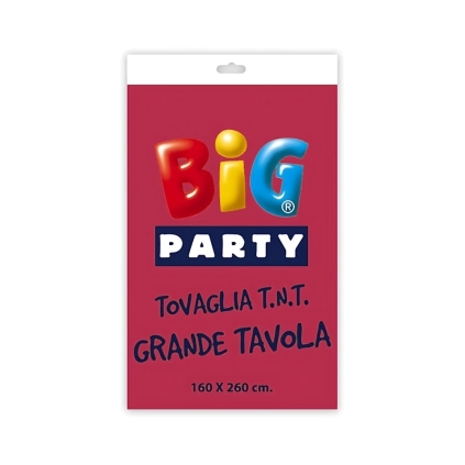 Tovaglia bordeaux in TNT rettangolare 2,6x1,6m, 1pz.