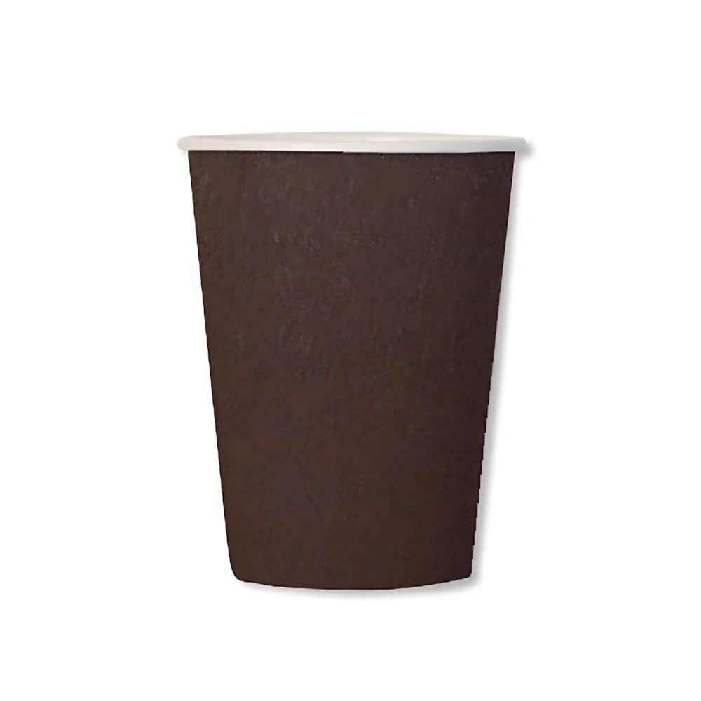 Bicchieri Marrone compostabili 250cc in carta, 8pz.