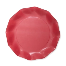 Piatti Rossi grandi compostabili 27cm, 20pz.