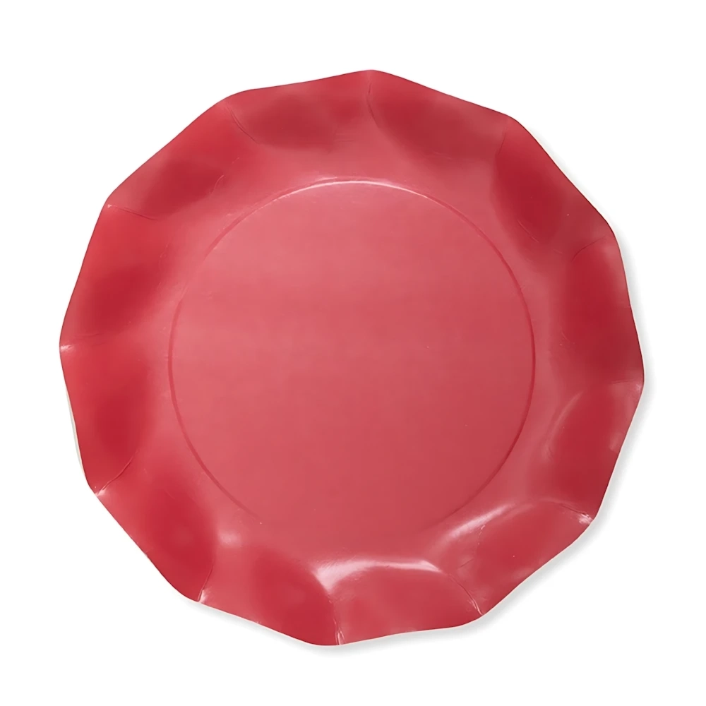 Piatti Rossi grandi compostabili 27cm, 20pz.
