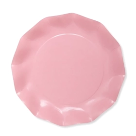 Piatti Quarzo Rosa grandi compostabili 27cm, 20pz.