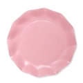 Piatti Quarzo Rosa grandi compostabili 27cm, 20pz.