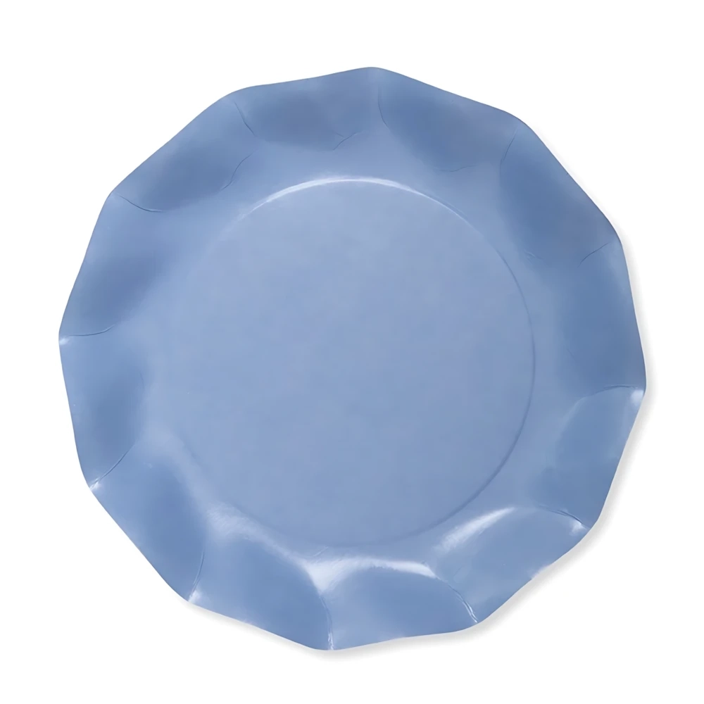Piatti Carta da Zucchero grandi compostabili 27cm, 20pz.