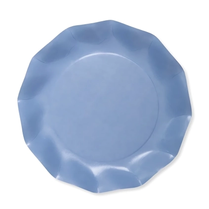 Piatti Carta da Zucchero grandi compostabili 27cm, 20pz.