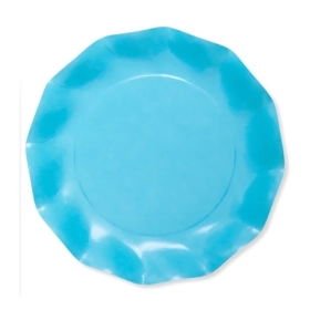 Piatti Turchese grandi compostabili 27cm, 20pz.