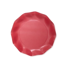 Piatti Rossi piccoli compostabili 21cm, 20pz.