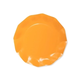 Piatti Arancione piccoli compostabili 21cm, 20pz.