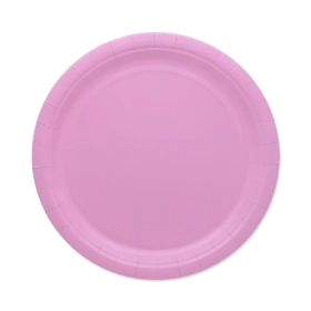 Piatti Rosa Ecolor in carta 24cm, 25pz.