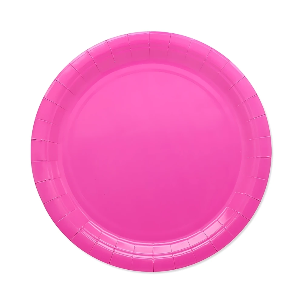 Piatti Fuxia Ecolor in carta 24cm, 25pz.