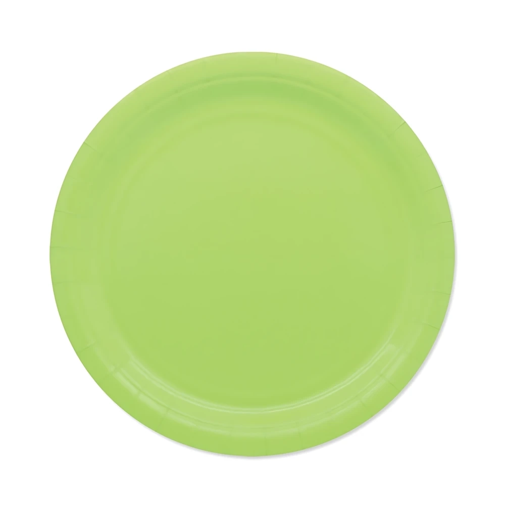 Piatti Verde Mela Ecolor in carta 24cm, 25pz.