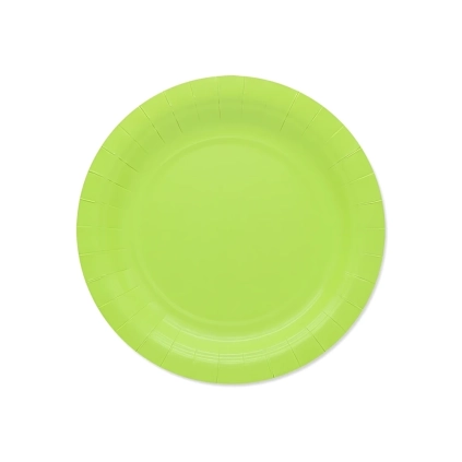 Piatti Verde Mela Ecolor in carta 18cm, 25pz.