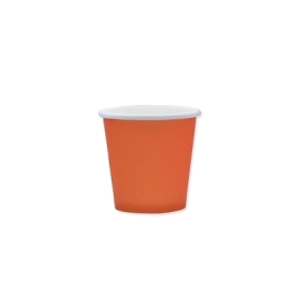 Bicchierini Arancione Ecolor in carta 80cc, 25pz.