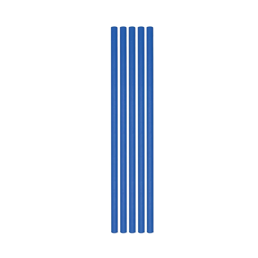 Cannucce Blu Ecolor in carta 20x0,5cm, 50pz.